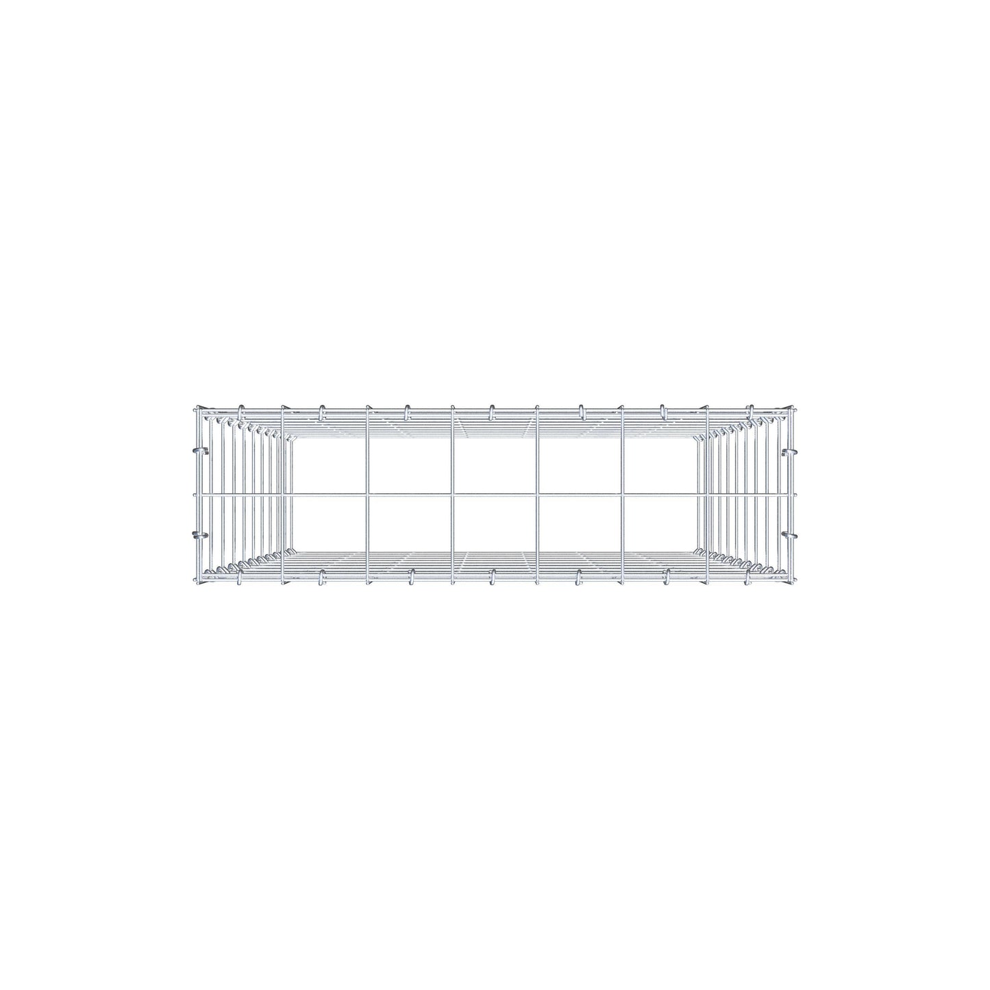Gabbione aggiuntivo di tipo 3 100 cm x 70 cm x 20 cm (L x H x P), maglia 10 cm x 10 cm, anello a C
