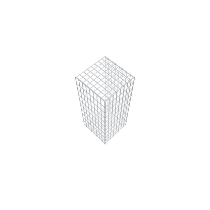 Pila adicional tipo 2 100 cm x 40 cm x 40 cm, malla 5 cm x 10 cm, anillo en C