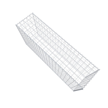 Gavión 200 cm x 100 cm x 50 cm (largo x alto x fondo), malla 10 cm x 10 cm, en espiral