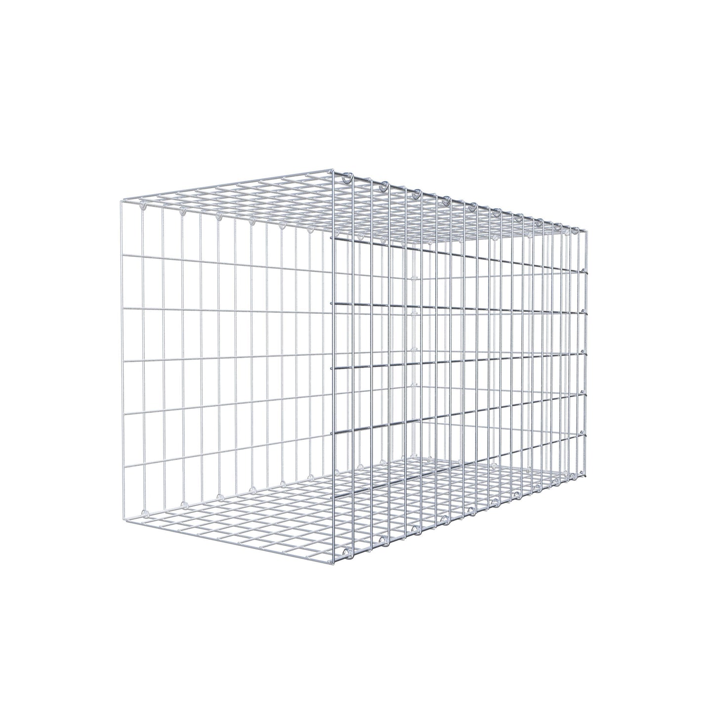 Anbaugabione Typ 2 100 cm x 60 cm x 50 cm, Maschenweite 5 cm x 10 cm, C-Ring