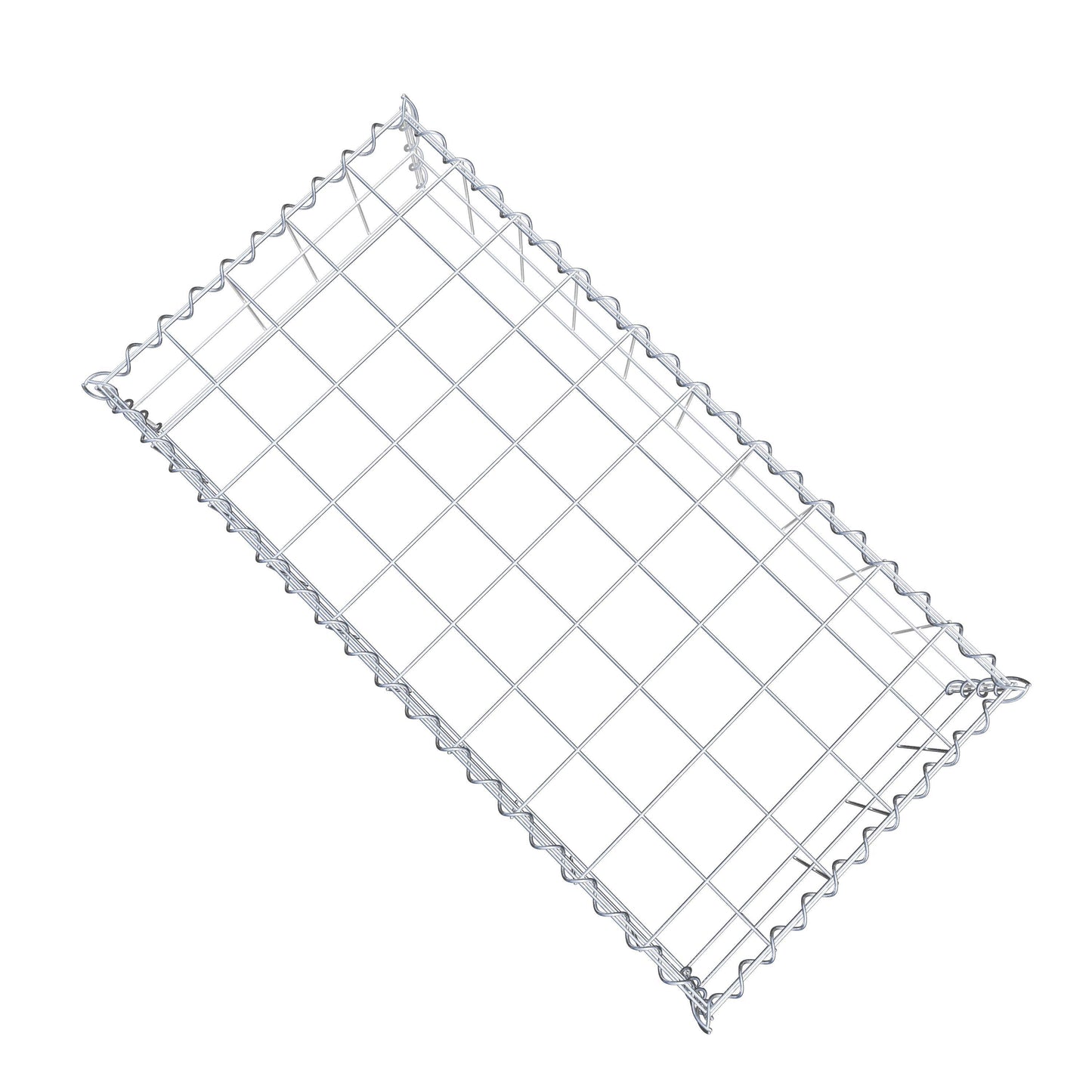 Opvokset gabion type 3 100 cm x 20 cm x 50 cm (L x H x D), maskestørrelse 10 cm x 10 cm, spiral