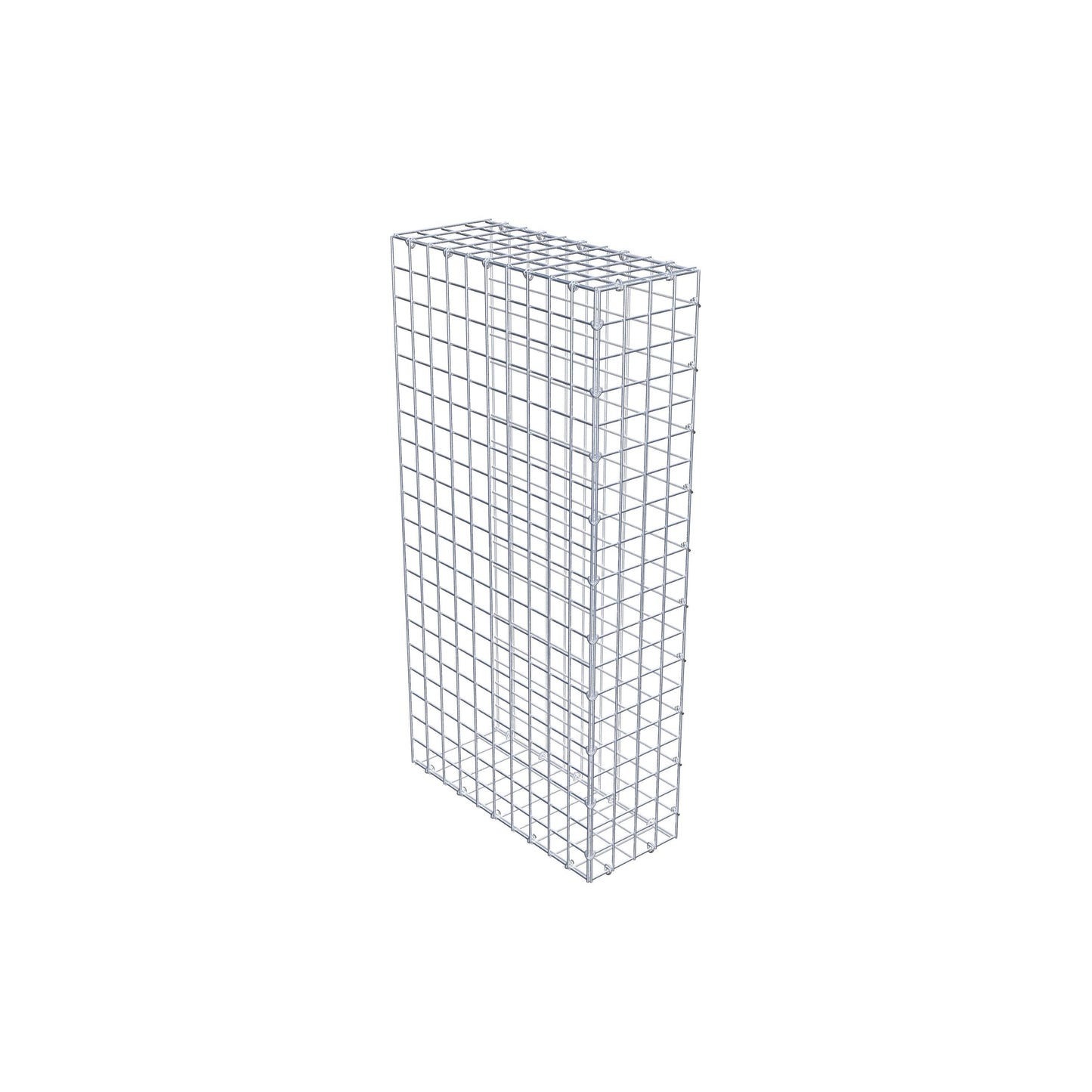 Gavión complementario de tipo 2 100 cm x 50 cm x 20 cm (largo x alto x fondo), malla 5 cm x 5 cm, anillo en C