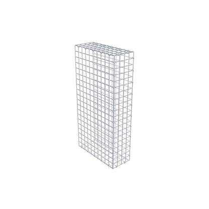 Gavión complementario de tipo 2 100 cm x 50 cm x 20 cm (largo x alto x fondo), malla 5 cm x 5 cm, anillo en C