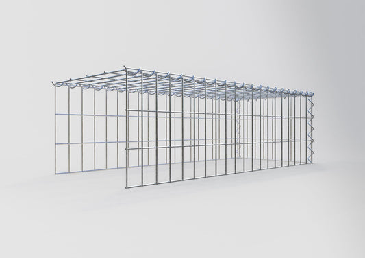 Gabion rapporté type 4 100 cm x 30 cm x 40 cm (L x H x P), mailles 5 cm x 10 cm, spirale