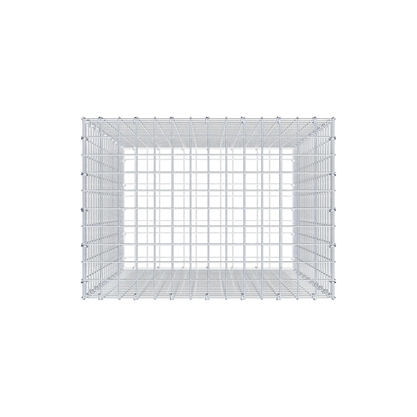 Schanskorf 100 cm x 70 cm x 50 cm (L x H x D), maaswijdte 5 cm x 5 cm, C-ring