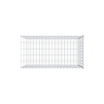 Anbaugabione Typ 2 100 cm x 60 cm x 50 cm (L x H x T), Maschenweite 5 cm x 10 cm, Spirale
