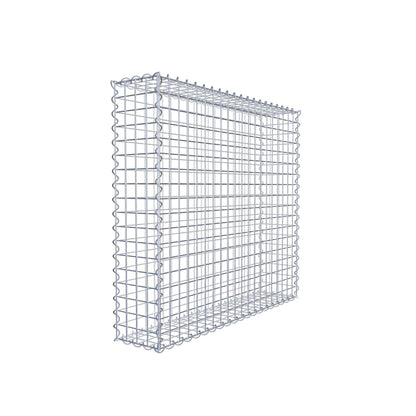 Schanskorf 100 cm x 90 cm x 20 cm (L x H x D), maaswijdte 5 cm x 5 cm, spiraalvormig