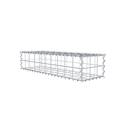 Gabion 100 cm x 20 cm x 30 cm (L x H x D), maskestørrelse 10 cm x 10 cm, spiral