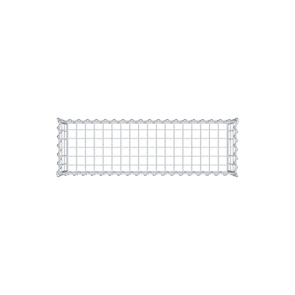 Gabbione aggiuntivo tipo 3 100 cm x 30 cm x 30 cm (L x A x P), maglia 5 cm x 10 cm, spirale