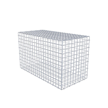 Schanskorf 100 cm x 60 cm x 50 cm (L x H x D), maaswijdte 5 x 5 cm, spiraalring