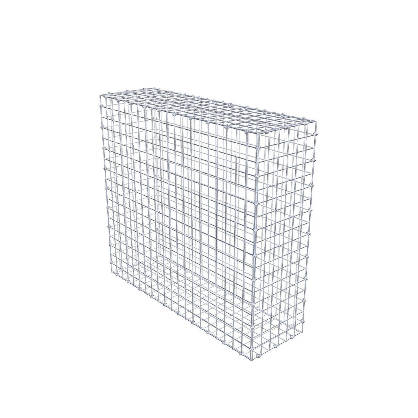 Schanskorf 100 cm x 90 cm x 30 cm (L x H x D), maaswijdte 5 x 5 cm, spiraalring