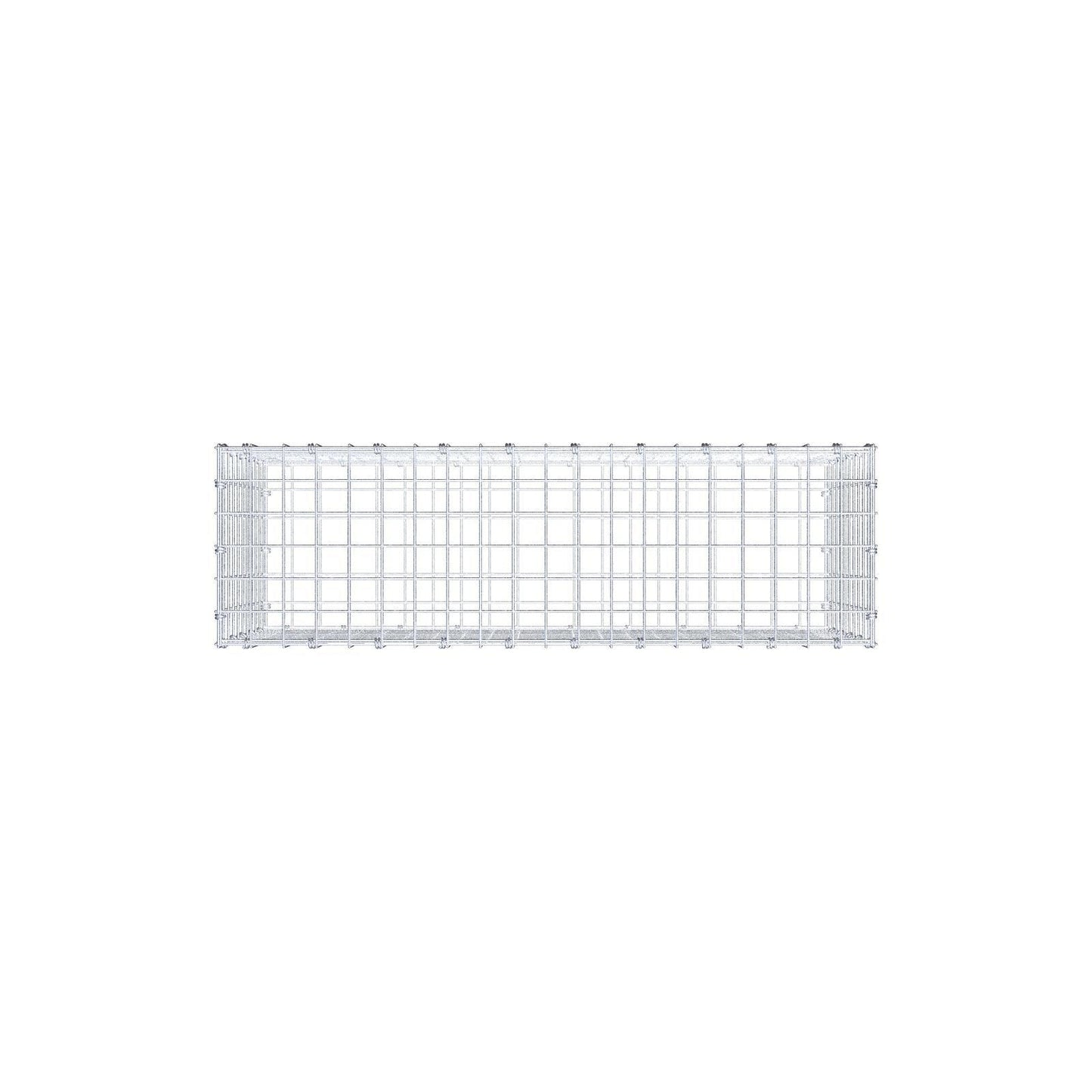 Gabbione 100 cm x 50 cm x 30 cm (L x H x P), maglia 5 x 5 cm, anello a spirale