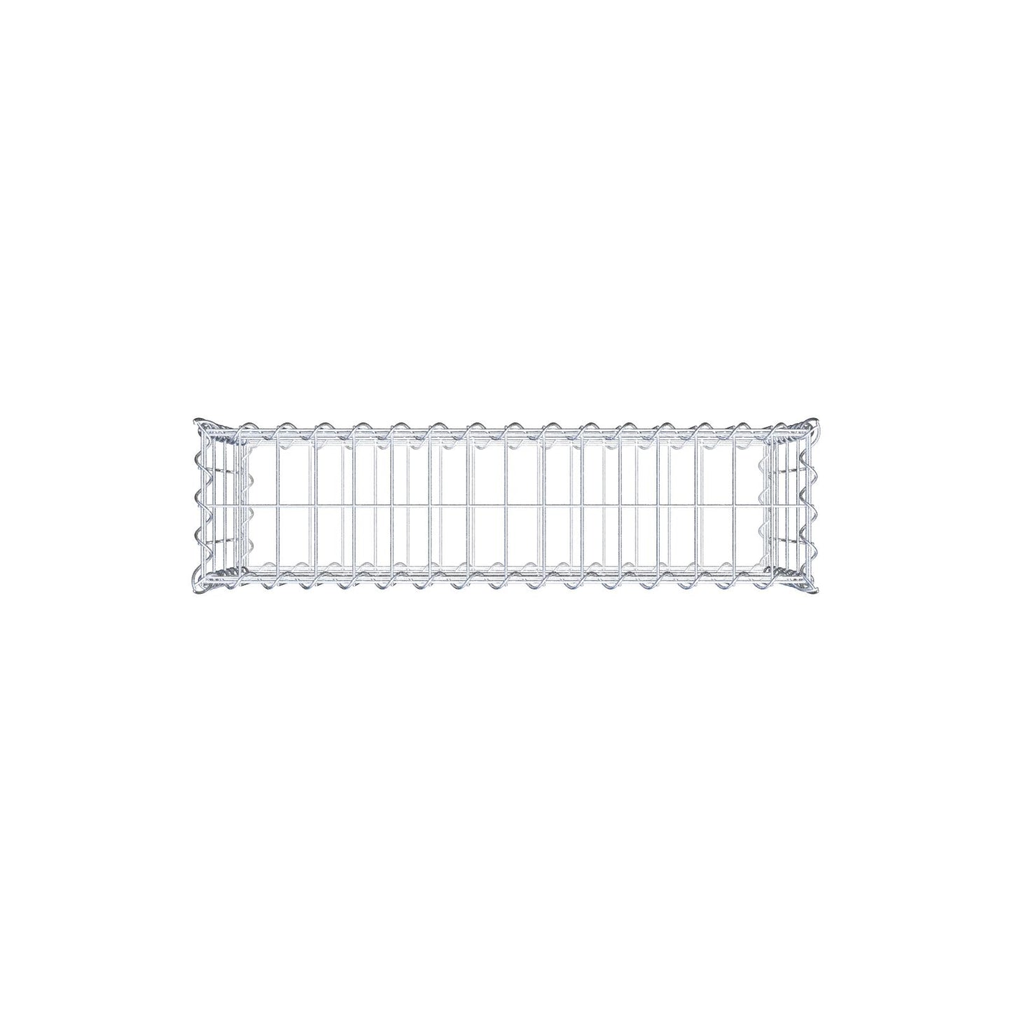 Gabione 80 cm x 40 cm x 20 cm (L x H x T), Maschenweite 5 cm x 10 cm, Spirale