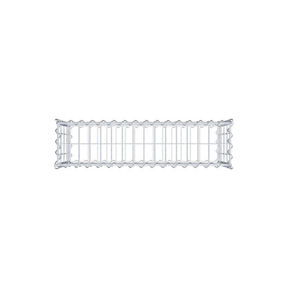 Gabione 80 cm x 40 cm x 20 cm (L x H x T), Maschenweite 5 cm x 10 cm, Spirale