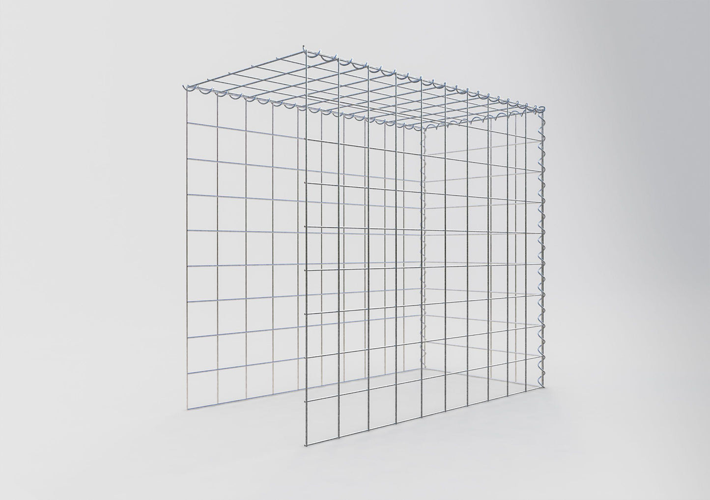 Gavión complementario tipo 4 100 cm x 90 cm x 50 cm (L x A x P), malla 10 cm x 10 cm, espiral