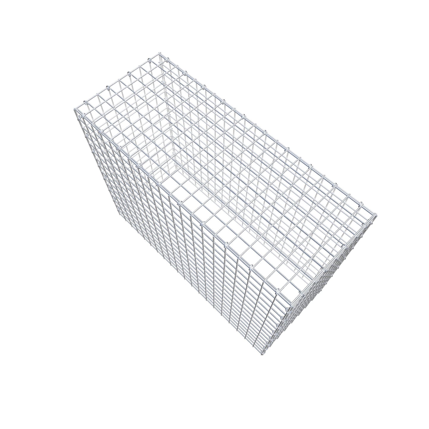 Type 3 oplegkorf 100 cm x 80 cm x 40 cm (L x H x D), maaswijdte 5 cm x 5 cm, C-ring