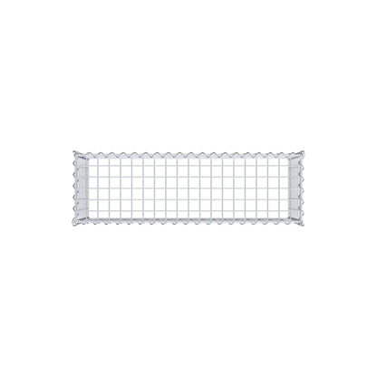 Anbaugabione Typ 3 100 cm x 40 cm x 30 cm (L x H x T), Maschenweite 5 cm x 5 cm, Spirale