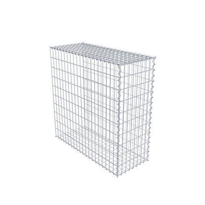 Gabion rapporté type 2 100 cm x 100 cm x 40 cm (L x H x P), mailles 5 cm x 10 cm, spirale