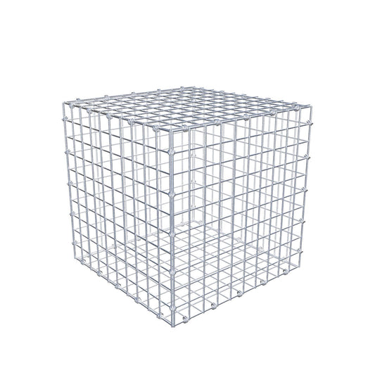 Gabbione 50 cm x 50 cm x 50 cm (L x H x P), maglia 5 x 5 cm, anello a spirale