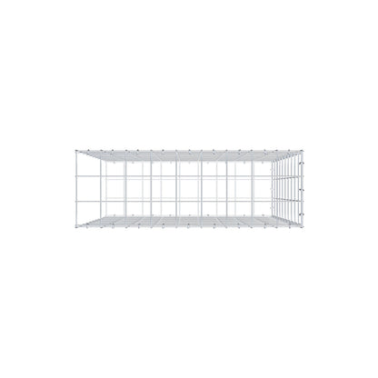 Gabbione fissabile tipo 2 100 cm x 90 cm x 30 cm (L x H x P), maglia 10 cm x 10 cm, anello a C