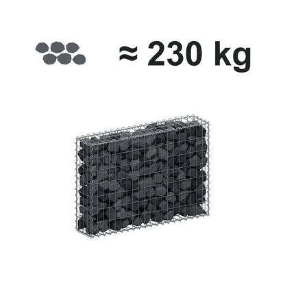 Schanskorf 100 cm x 70 cm x 20 cm (L x H x D), maaswijdte 5 cm x 10 cm, spiraalvormig
