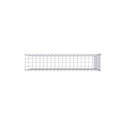 Opvokset gabion type 4 100 cm x 60 cm x 20 cm (L x H x D), maskestørrelse 5 cm x 5 cm, spiral