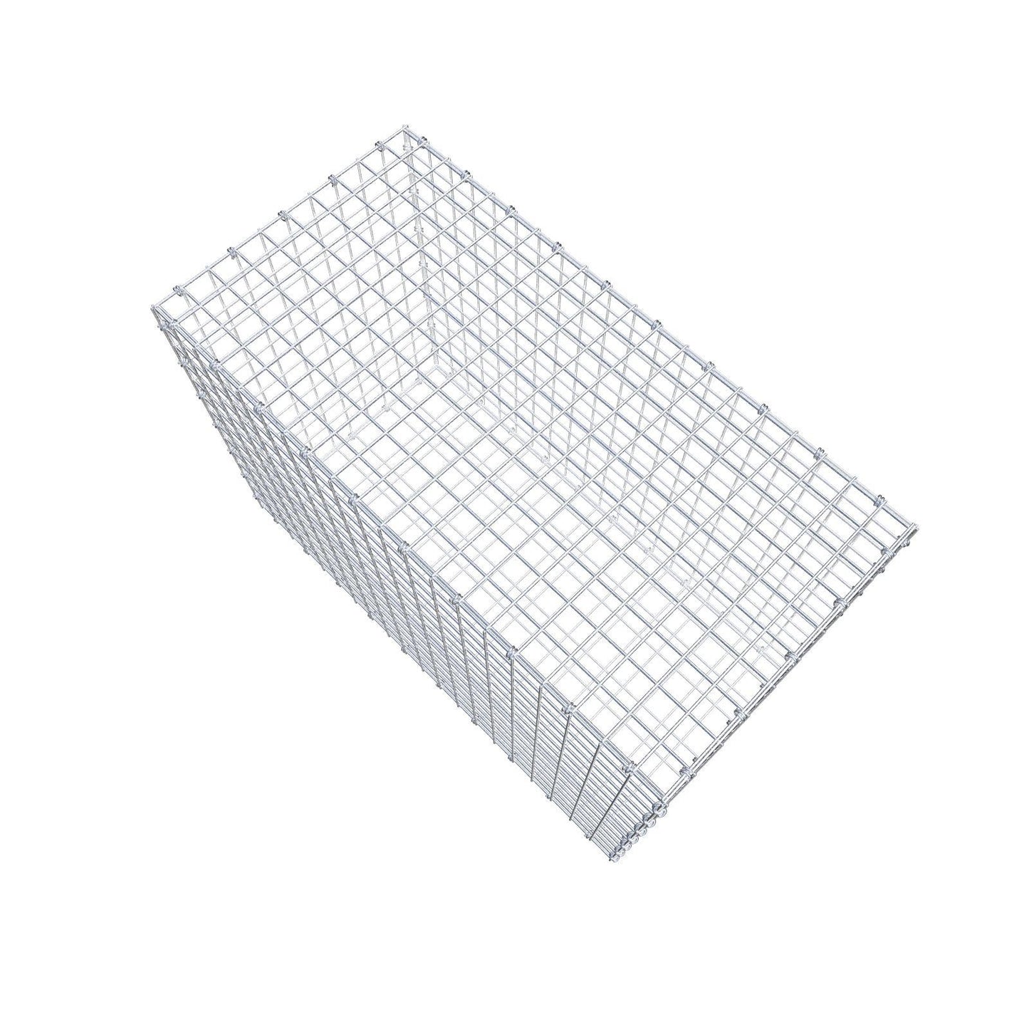 Gabbione 100 cm x 70 cm x 50 cm (L x H x P), maglia 5 x 5 cm, anello a spirale