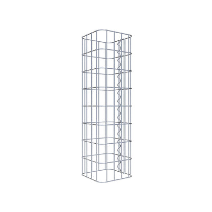 Gabion column square 22 cm x 22 cm, 80 cm height, MW 5 cm x 10 cm