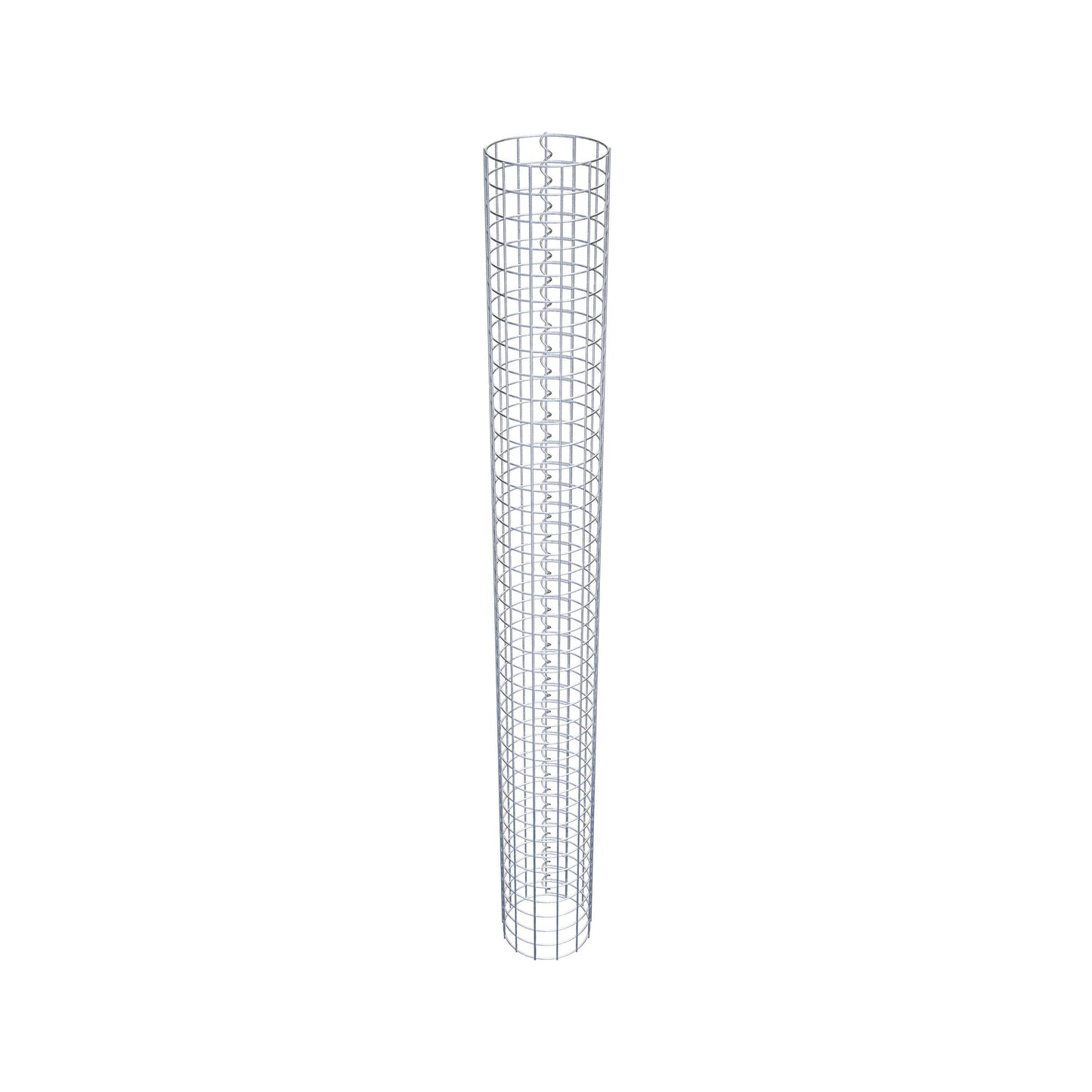 Columna de gaviones redonda de 22 cm de diámetro, 200 cm de altura, malla de 5 cm x 5 cm