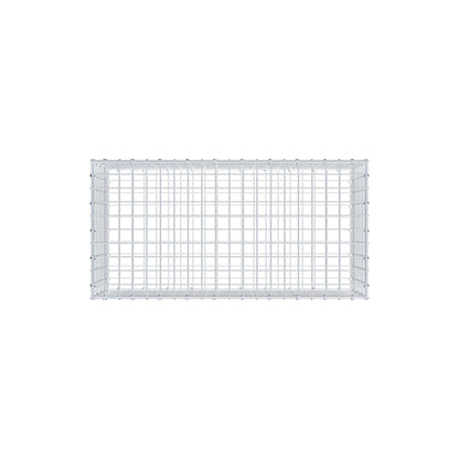 Gabbione 100 cm x 40 cm x 50 cm (L x H x P), maglia 5 cm x 5 cm, anello a C