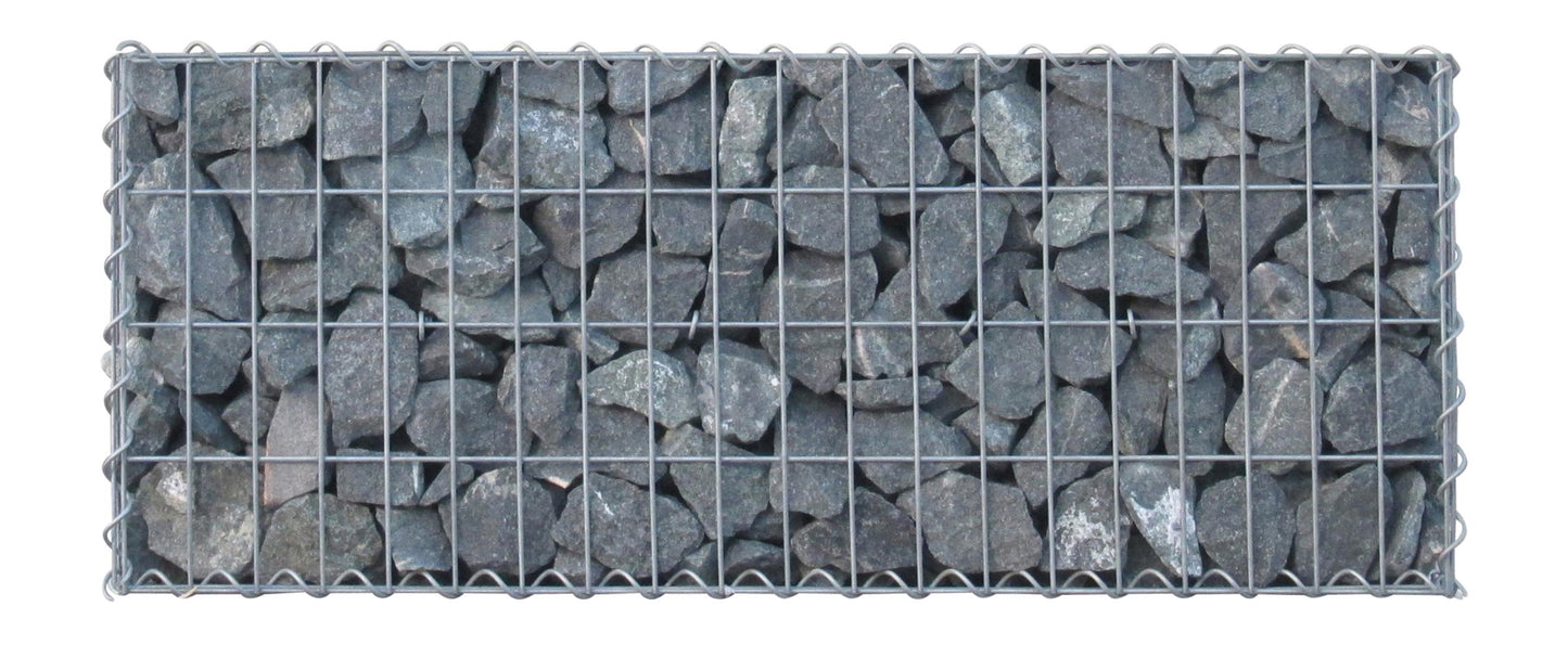 Lot de 2 gabions 100 cm x 40 cm x 30 cm (L x H x P), mailles 5 x 10 cm, spirale