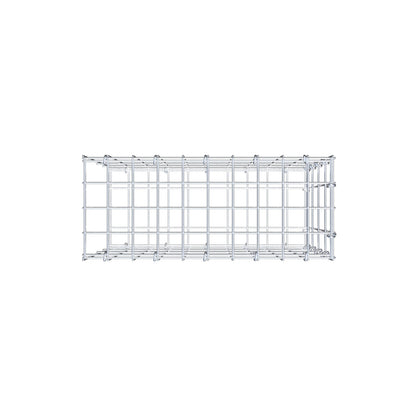 Anbaugabione Typ 2 50 cm x 40 cm x 20 cm, Maschenweite 5 cm x 10 cm, C-Ring