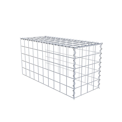Anbaugabione Typ 4 100 cm x 50 cm x 40 cm (L x H x T), Maschenweite 10 cm x 10 cm, Spirale