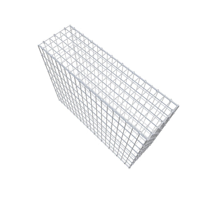 Gavión 100 cm x 80 cm x 30 cm (L x A x P), luz de malla 5 cm x 10 cm, anillo en C
