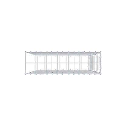 Typ 2 påbyggnadsgabion 100 cm x 70 cm x 20 cm (L x H x D), maskstorlek 10 cm x 10 cm, C-ring