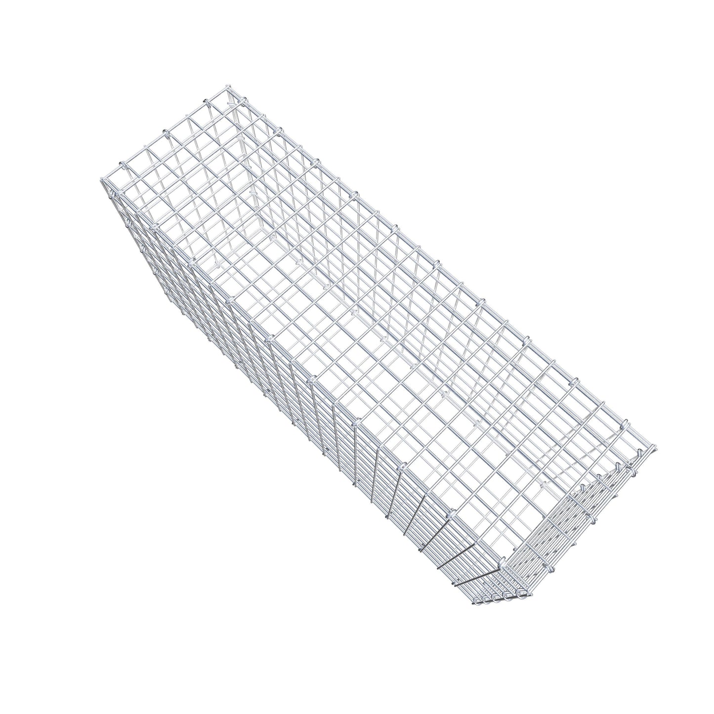 Gabbione 100 cm x 50 cm x 30 cm (L x H x P), maglia 5 cm x 5 cm, anello a C