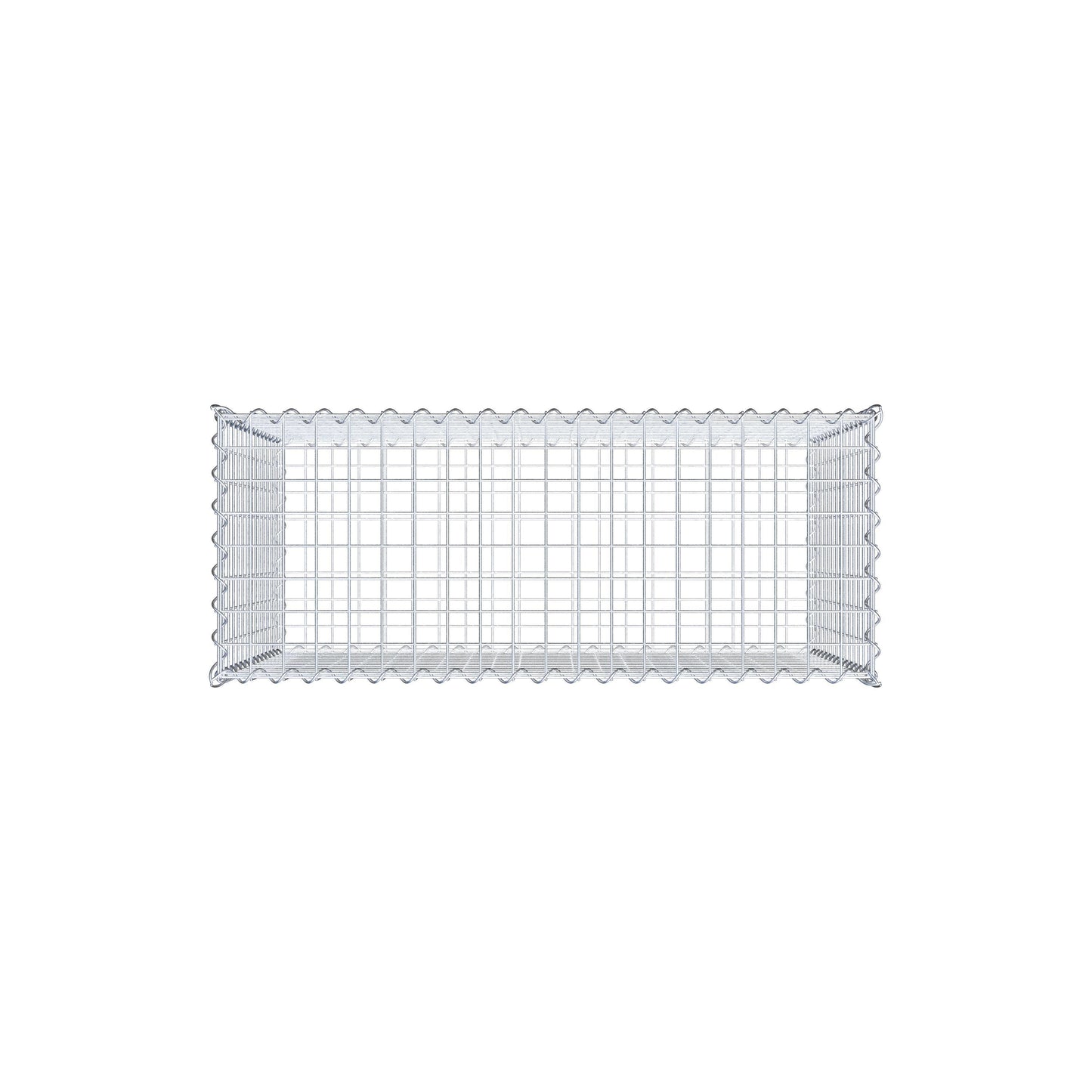 Gabbione 100 cm x 70 cm x 40 cm (L x H x P), maglia 5 cm x 5 cm, spirale