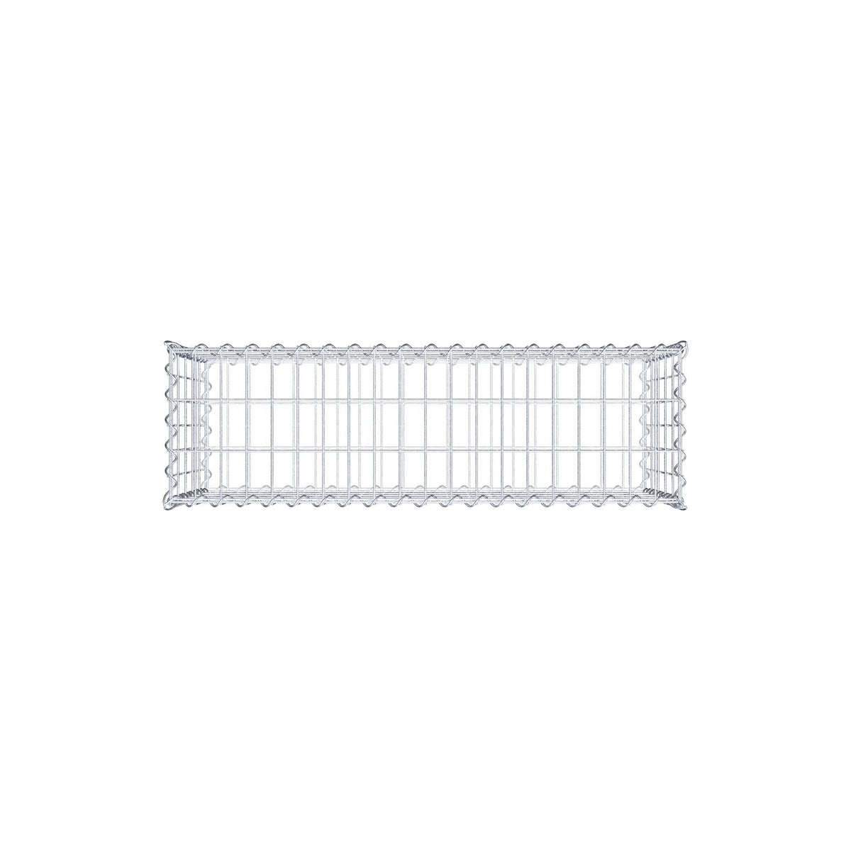 Gabione 100 cm x 50 cm x 30 cm (L x H x T), Maschenweite 5 cm x 10 cm, Spirale