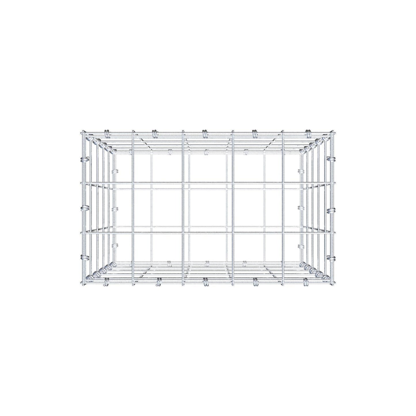 Gabion 50 cm x 50 cm x 30 cm (L x H x D), mesh size 10 x 10 cm, spiral ring