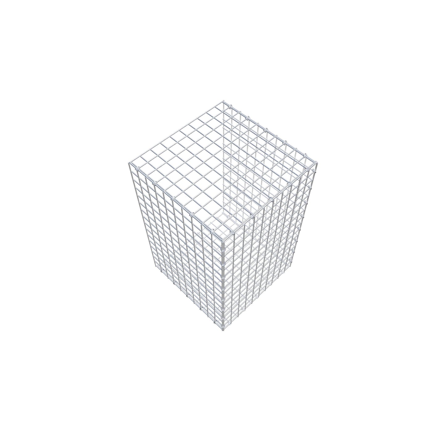 Opzetpaal type 2 80 cm x 50 cm x 50 cm (L x H x D), maaswijdte 5 cm x 5 cm, C-ring