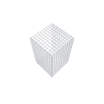 Opzetpaal type 2 80 cm x 50 cm x 50 cm (L x H x D), maaswijdte 5 cm x 5 cm, C-ring