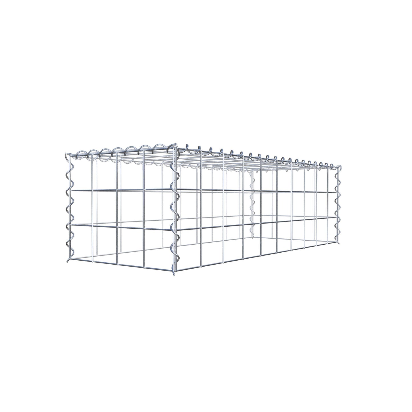 Grown-on gabion type 3 100 cm x 30 cm x 40 cm (L x H x D), mesh size 10 cm x 10 cm, spiral