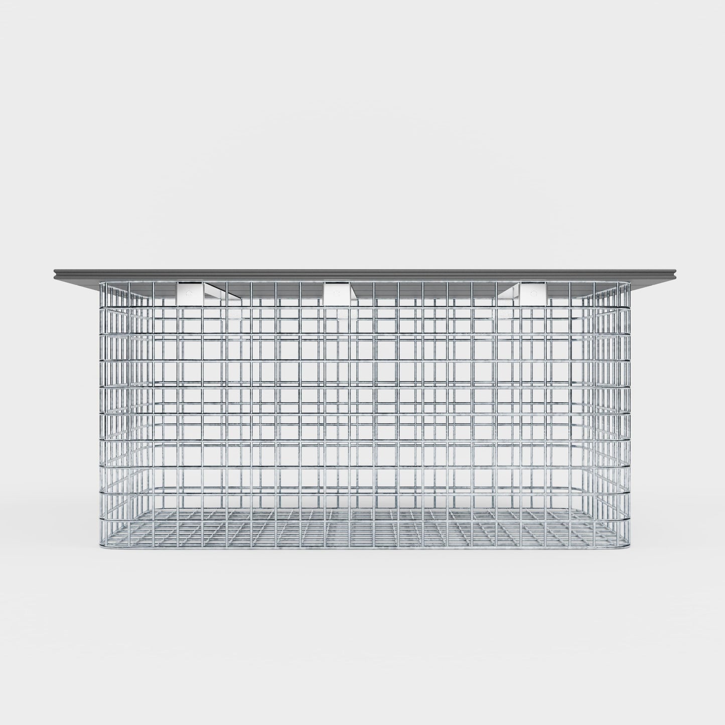 Banco de jardín 102 x 50 x 52 cm MW 5 x 5 cm galvanizado en caliente, con tablero reciclado en antracita