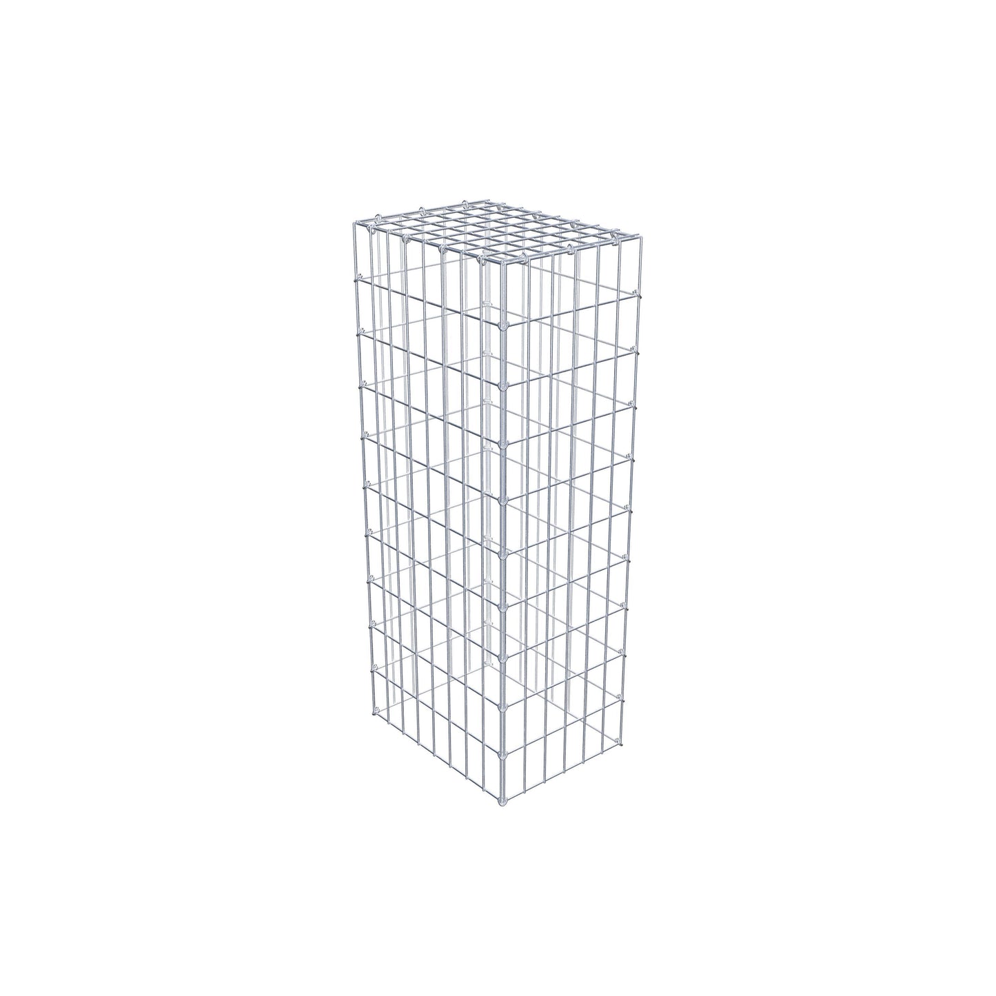 Anbaugabione Typ 3 100 cm x 40 cm x 30 cm (L x H x T), Maschenweite 5 cm x 10 cm, C-Ring