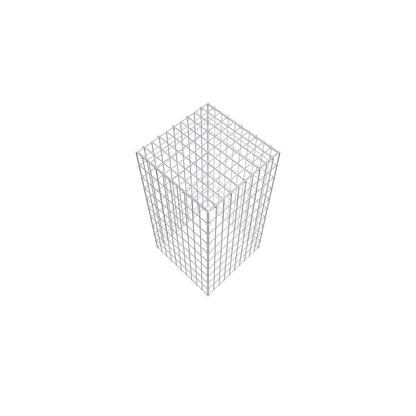 Mounted gabion type 3 100 cm x 50 cm x 50 cm (L x H x D), mesh size 5 cm x 10 cm, C-ring