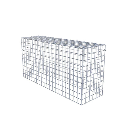 Mounted gabion type 3 100 cm x 50 cm x 30 cm (L x H x D), mesh size 5 cm x 5 cm, C-ring