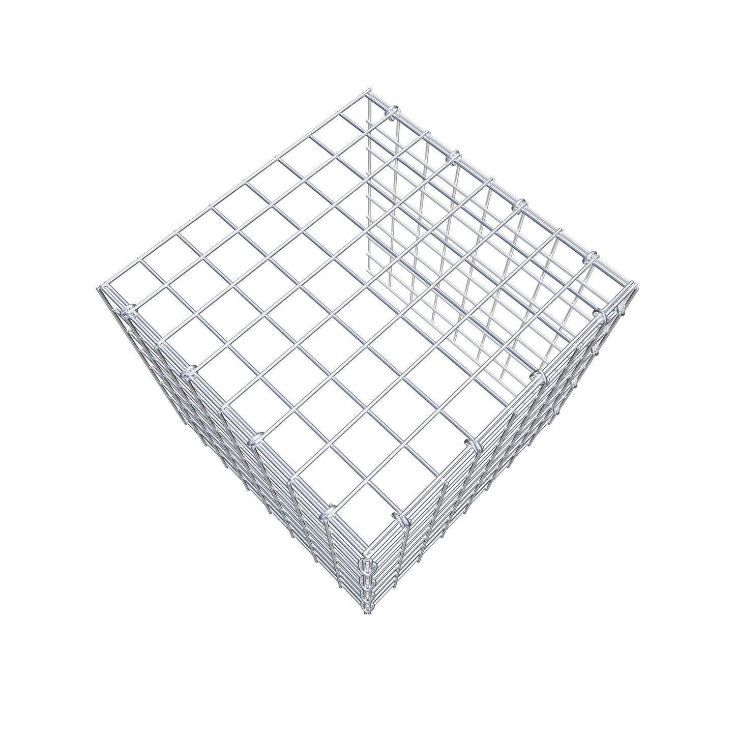 Anbaugabione Typ 4 40 cm x 40 cm x 40 cm (L x H x T), Maschenweite 5 cm x 5 cm, C-Ring