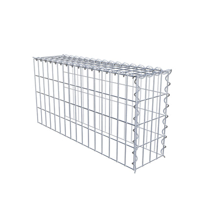 Extra gabion typ 4 80 cm x 40 cm x 20 cm (L x H x D), maskstorlek 5 cm x 10 cm, spiral