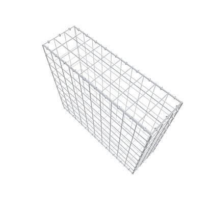 Gabbione 100 cm x 90 cm x 30 cm (L x H x P), maglia 10 cm x 10 cm, anello a C