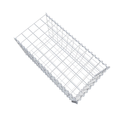 Grown-on gabion type 2 100 cm x 50 cm x 50 cm (L x H x D), mesh size 10 cm x 10 cm, spiral